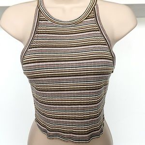 Express One Eleven Ribbed Crop tank Top